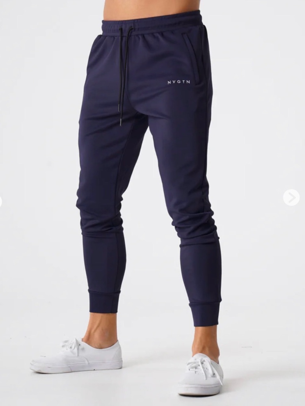 NVGTN Navy Track Joggers Size Large